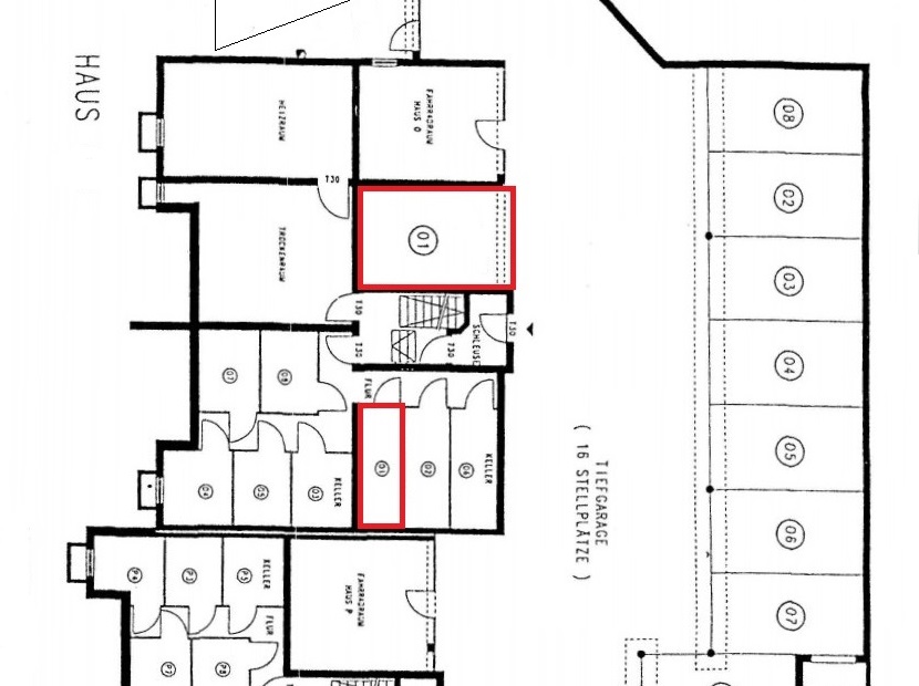 Einzelstellplatz TG Terrassenwohnung Freital