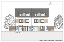 Ansicht Varianten Gartenseite Familientraum oberhalb des Weingutes �DREI HERREN�
