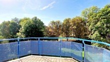 Balkon zur Gartenseite Wohlf�hl 3-Raum-Maisonette-Wohnung mit Balkon, 2 B�der und Tiefgaragen-Stellplatz
