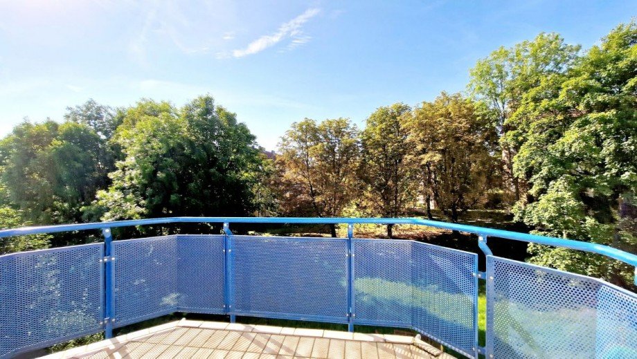 Balkon zur Gartenseite Maisonettewohnung Bannewitz