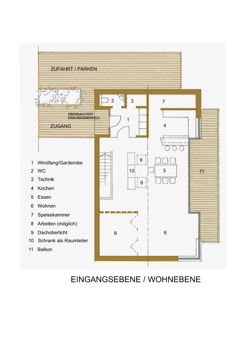 Bebauungsvorschlag f�r EFH mit 245 m� Wfl. Wohngrundst�ck Radebeul