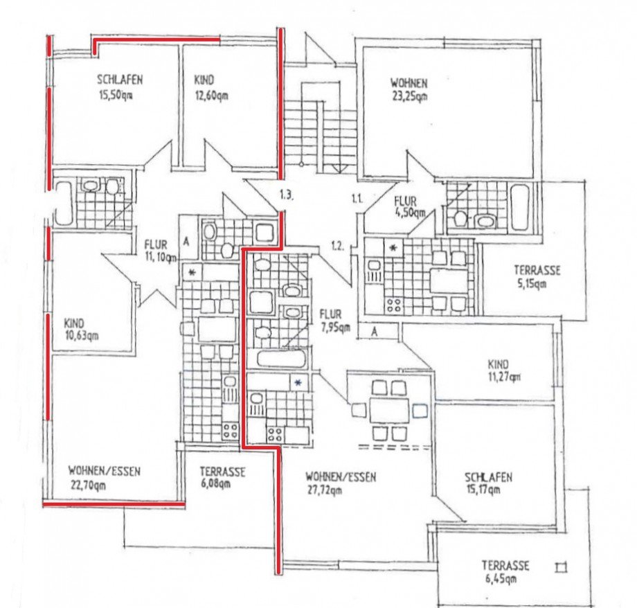 Grundriss Erdgeschosswohnung Dresden