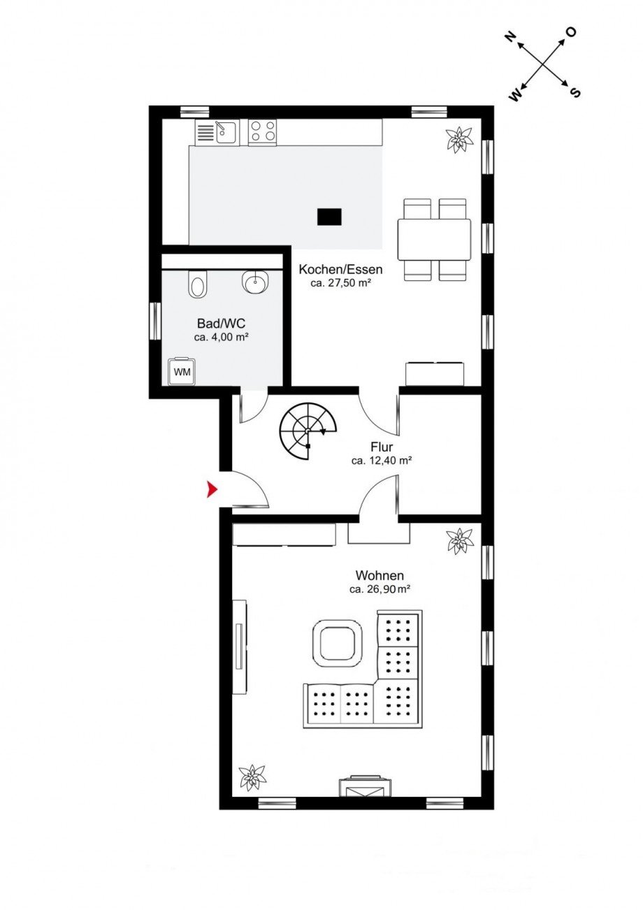 Grundriss EG Einfamilienhaus Bretnig-Hauswalde